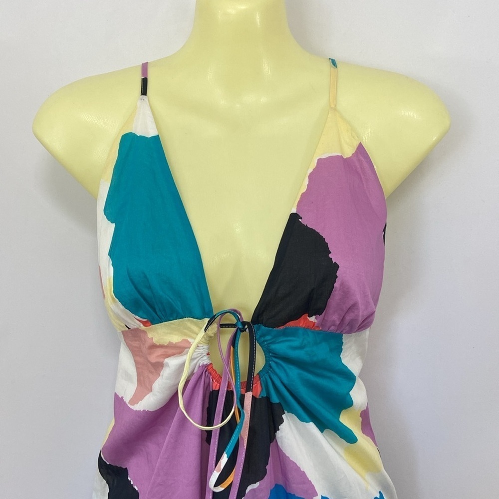 Rail's Sabina Colorblock Midi Dress Sz Large - Picture 2 of 8